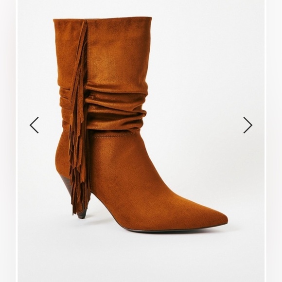 JUSTFAB SANNA Slouchy Boots NIB 7.5 Camel Color - Picture 4 of 11